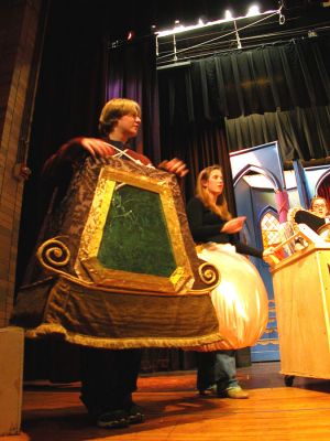 ORR Drama Stages 'Beast'
Members of the Old Rochester Regional High School Drama Club, under the direction of Paul Sardinha, are busy rehearsing for their upcoming production of Disney's 'Beauty and the Beast,' to be presented in the high school auditorium March 29, 30, and 31 at 7:30 pm and on Sunday, April 1 at 2:00 pm. Tickets are $12 for adults and $8 for students and seniors. For more information, please call 508-763-4727. (Photo by Kenneth J. Souza).
