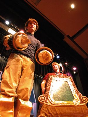 Building the Perfect 'Beast'
Members of the Old Rochester Regional High School Drama Club, under the direction of Paul Sardinha, are busy rehearsing for their upcoming production of Disney's 'Beauty and the Beast,' to be presented in the high school auditorium March 29, 30, and 31 at 7:30 pm and on Sunday, April 1 at 2:00 pm. Tickets are $12 for adults and $8 for students and seniors. For more information, please call 508-763-4727. (Photo by Kenneth J. Souza).
