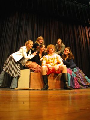 'Beauty' Comes to ORR
Members of the Old Rochester Regional High School Drama Club, under the direction of Paul Sardinha, are busy rehearsing for their upcoming production of Disney's 'Beauty and the Beast,' to be presented in the high school auditorium March 29, 30, and 31 at 7:30 pm and on Sunday, April 1 at 2:00 pm. Tickets are $12 for adults and $8 for students and seniors. For more information, please call 508-763-4727. (Photo by Kenneth J. Souza).
