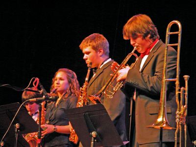 ORR Holiday Concert 2006
Members of the ORR Jazz Combo performed during Old Rochester Regional High School's 2006 Holiday Concert held in the ORR High School Auditorium. (Photo by Robert Chiarito).
