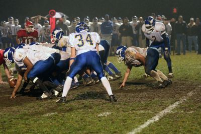 Football in the Fog
On a foggy night where it was difficult to see across the field, members of Old Rochester Regional High Schools Bulldog football team faced off against the Wareham Vikings on ORRs home turf. The competitive November 14 game ended up being an important win for the Bulldogs, 23-22. (Photo by Robert Chiarito).
