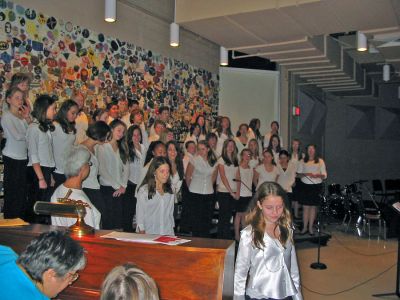 ORR Junior High Holiday Concert
Members of the ORR Junior High School Chorus perform during their annual Holiday Concert on Thursday, December 14 at the school. (Photo by Nancy MacKenzie).
