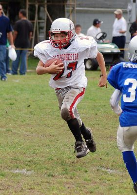 Pee-Wee Football
Old Rochester Youth Footballs (ORYF) Pee Wee team beat Fairhaven, 14-0, on Sunday, September 28 and they are now 3-1-1. (Photo by Rick Manning.)


