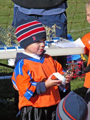 Oceaneers Soccer Club
Participants from the tri-towns who just completed the 2006-2007 season with the Oceaneers Soccer Club were given trophies during an awards ceremony held on Saturday, November 4. (Photo by Robert Chiarito).
