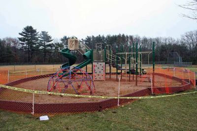 Playground Pals
An Army of volunteers descended on the Dexter Lane Sports Complex on Saturday, March 28 to build a much anticipated playground for the town of Rochester. The project is the result of a community wide fundraising effort spearheaded by Craig Davignon's 4th grade class at Rochester Memorial School over the last several years. (Photo by Robert Chiarito)
