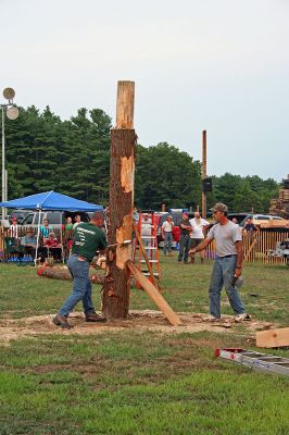 Rochester Woodsman Show 2007
One of the highlights of the annual Rochester Country Fair was the Woodsman Show and Competition held on Friday night, August 17. (Photo by Robert Chiarito).
