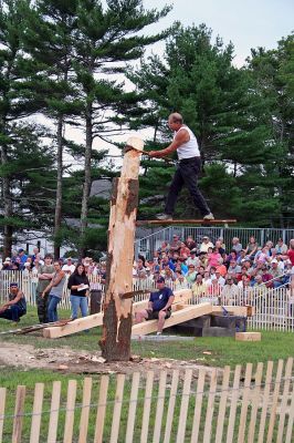 Rochester Woodsman Show 2007
One of the highlights of the annual Rochester Country Fair was the Woodsman Show and Competition held on Friday night, August 17. (Photo by Robert Chiarito).
