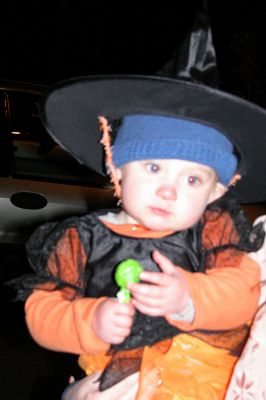 Rochester Halloween Party
Elsie Cadance won third place in the "Age Three and Under" category in Rochester's annual Halloween Party Costume Contest held on Monday, October 29, 2007. (Photo by Deborah Silva).
