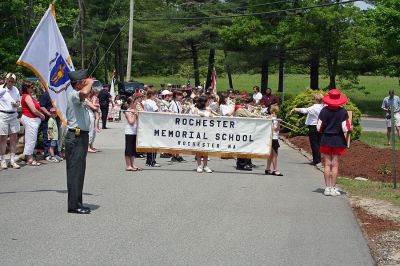 Ready to March
Members of the Memorial School Band march in the annual Memorial Day Parade held in Rochester on Sunday, May 27 in the town center. (Photo by Robert Chiarito).
