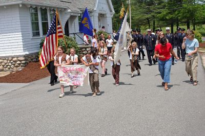 Memorial Day 2007
Members of the Rochester Brownie Troop march in the annual Memorial Day Parade held in Rochester on Sunday, May 27 in the town center. (Photo by Robert Chiarito).
