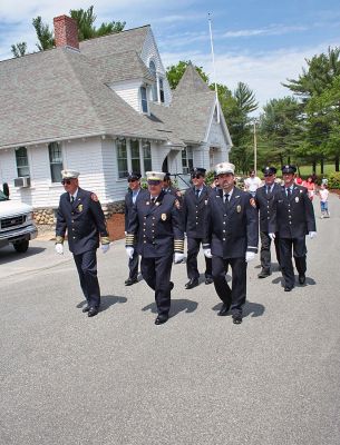 Memorial Day 2007
Members of the Rochester Fire Department march in the annual Memorial Day Parade held in Rochester on Sunday, May 27 in the town center. (Photo by Robert Chiarito).
