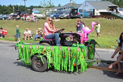 Rochester Country Fair Parade 2007
A tractor decked out with the "Set Sail to the Islands" theme in the Rochester Country Fair Parade on Sunday, August 19. (Photo by Robert Chiarito).
