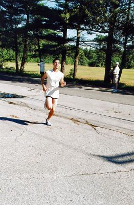 Rochester 5K Road Race 2007
Tyler Rose of Fairhaven placed third crossing the finish line in 17:22 in the Second Annual Rochester 5K Road Race held on Saturday, August 11. (Photo by Deborah Silva).
