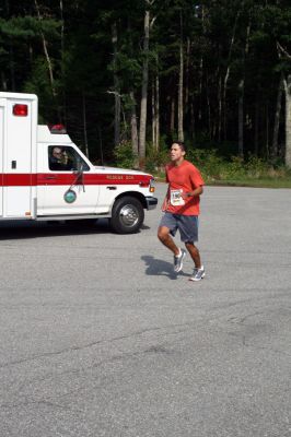 Rochester 5K
Jared Dourdeville of Marion approaches the finish line in the 2008 Rochester Road Race 5K held on Saturday, August 16. Dourdeville finished fourth overall in 17:48. (Photo by Olivia Mello).
