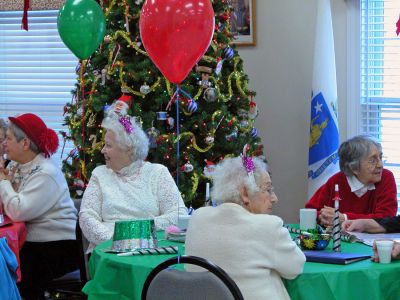 Rochester Rings in New Year
New Years Eve came early as the Rochester Council on Aging (COA) hosted their First Annual New Years Eve Party at the Rochester Senior Center on Friday, December 29. The revelers who attended the party were treated to everything one would expect in a New Years celebration. The occaision included music, bubbling drinks, streamers, party hats and a balloon drop and, there was even a master of ceremonies answering to the name Dick Clark! (Photo by Robert Chiarito).
