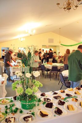 Irish Luncheon
The First Congregational Church of Rochester celebrated the St. Patricks Day holiday in style as the churchs Womens Guild pulled out all of the stops with a traditional corned beef and cabbage Irish supper at the congregations Fellowship Hall on Saturday night, March 15. (Photo by Robert Chiarito).
