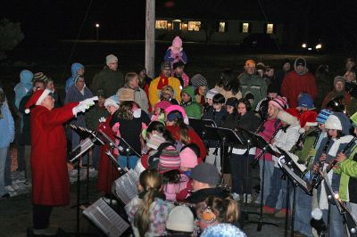 Tree Lighting
Members of the Memorial School Band performed holiday favorites for the town's annual Christmas Tree Lighting held outside Town Hall on Monday evening, December 8. (Photo by Kenneth J. Souza).
