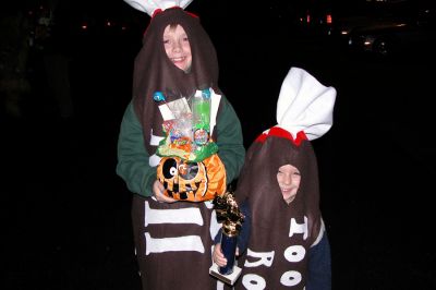 Rochester Halloween '06
The Tootsie Roll Twins took Second Place prize for Best Costume at the Halloween Event held at Plumb Corner Mall in Rochester on Monday, October 30. (Photo by Kenneth J. Souza). 
