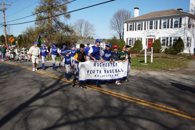 Play Ball!
The Rochester Youth Baseball (RYB) League held their Opening Day ceremony in the town center on Saturday, April 19 with a parade to the Dexter Lane ballfield. (Photo by Robert Chiarito).



