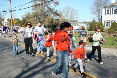 Play Ball!
The Rochester Youth Baseball (RYB) League held their Opening Day ceremony in the town center on Saturday, April 19 with a parade to the Dexter Lane ballfield. (Photo by Robert Chiarito).


