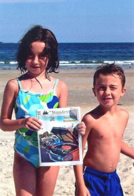 Old Orchard Beach
Molly and Bob Ross of Rochester pose with a copy of The Wanderer while recently vacationing in Old Orchard Beach, Maine.
