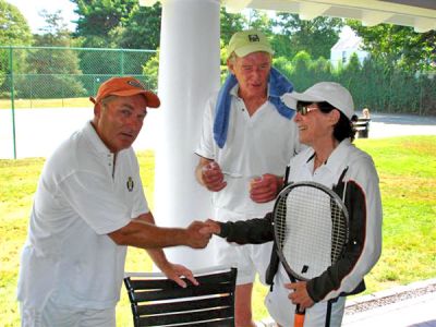 Remembering Nicole
Members of the Sippican Tennis Club (l. to r.) Bill Titcomb, Dr. Charles Parsons, and Joanne Byron have helped start the Nicole Shoemaker Memorial Fund for local Marion resident and former club member Nicole Anne Shoemaker who died unexpectedly at a very young age of 22. Donations made out to Nicole Shoemaker Memorial Fund can be sent to: Eastern Bank, P.O. Box 517, Marion, MA 02738.


