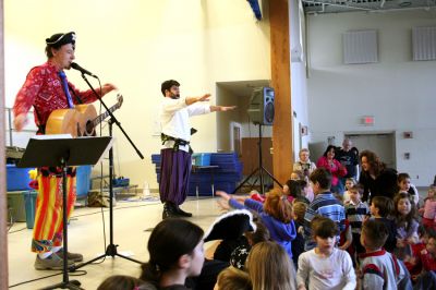 Ahoy, Matey!
The Toe Jam Puppet Band made a return to the Tri-Town area on Saturday, January 26 as they brought their Toe Jam Pirate Show to the Center School Gymnasium. The concert was a benefit for Project GROW with proceeds aiding the organizations scholarship fund. (Photo by Robert Chiarito).
