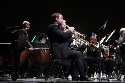 Sea Symphony
The Tri-County Symphonic Band opened their 2008-2009 concert season at Tabor Academys Fireman Performing Arts Center at Hoyt Hall on Sunday afternoon, October 19, with a tribute to the sea titled To the Sea and Ships: A Musical Tribute to the Sea and Those Who Sail Upon It. (Photo by Robert Chiarito).
