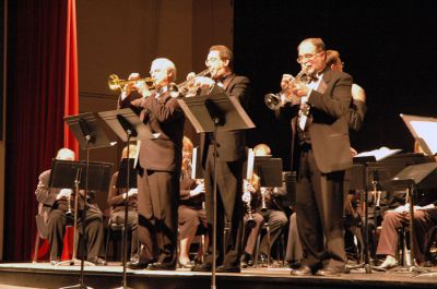 La Fiesta in Marion
Members of the  Tri-County Symphonic Band treated SouthCoast music lovers to a world tour of musical styles and sounds as they presented their 'La Fiesta' concert program at Tabor Academys Fireman Performing Arts Center at Hoyt Hall in Marion on Sunday, March 25. The band played a variety of marches, masses and fanfares influenced by music from around the globe. (Photo by Robert Chiarito).
