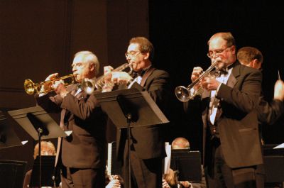 La Fiesta in Marion
Members of the  Tri-County Symphonic Band treated SouthCoast music lovers to a world tour of musical styles and sounds as they presented their 'La Fiesta' concert program at Tabor Academys Fireman Performing Arts Center at Hoyt Hall in Marion on Sunday, March 25. The band played a variety of marches, masses and fanfares influenced by music from around the globe. (Photo by Robert Chiarito).
