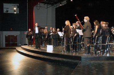 La Fiesta in Marion
Members of the  Tri-County Symphonic Band treated SouthCoast music lovers to a world tour of musical styles and sounds as they presented their 'La Fiesta' concert program at Tabor Academys Fireman Performing Arts Center at Hoyt Hall in Marion on Sunday, March 25. The band played a variety of marches, masses and fanfares influenced by music from around the globe. (Photo by Robert Chiarito).
