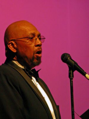 Hail to the Chiefs
Guest narrator and soloist Harold Bost Sr. recently performed with the Tri-County Symphonic Band during their Presidential Portrait concert held on Sunday, February 4 in Old Rochester Regional High Schools Auditorium. The shows theme was a tribute to both the office of the presidency and commemorated the upcoming Presidents Day Holiday. (Photo by Robert Chiarito).
