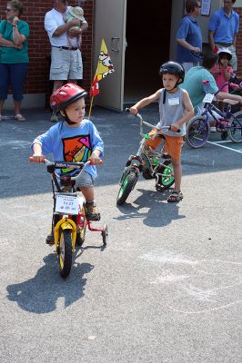 Tri-Town Bikers
The second annual Pan Mass Challenge (PMC) Tri-Town Ride for Kids was held on Saturday, June 14 in Mattapoisett with bikers of all ages rolling across the finish line at Center School. Proceeds from the Tri-Town Ride will benefit the Pan-Mass Challenge, which supports cancer research and treatment at Dana-Farber Cancer Institute through its Jimmy Fund. (Photo by Robert Chiarito).
