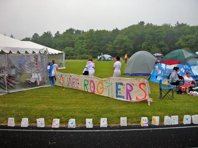 Relay for Life
The American Cancer Society held their third annual Relay for Life of the Tri-Town at the Old Rochester Regional High School track on Friday, June 8 and Saturday, June 9 to raise funds in the fight against cancer. This year 21 teams of walkers raised more than $60,000 before the first step had been taken on Friday night  more than tripling the total amount of money raised in the first year of the walk-a-thon in 2005. (Photo by Robert Chiarito).
