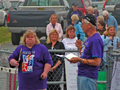 Relay for Life
The American Cancer Society held their third annual Relay for Life of the Tri-Town at the Old Rochester Regional High School track on Friday, June 8 and Saturday, June 9 to raise funds in the fight against cancer. This year 21 teams of walkers raised more than $60,000 before the first step had been taken on Friday night  more than tripling the total amount of money raised in the first year of the walk-a-thon in 2005. (Photo by Robert Chiarito).
