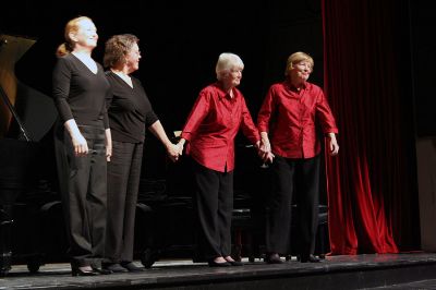 Two Plus Two
The double duo piano talents of Linda Maranis and Sheila Converse and Margaret Ann Martin and Adrienne Forrest performed a concert of classic hits at Tabor Academy in Marion on Friday night, November 2. (Photo by Robert Chiarito).
