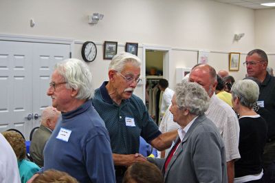 Waterman Reunion
Several hundred former students of the Waterman School, the precursor to the Rochester Memorial School, came together for a unique school reunion that spanned the decades from the end of the late nineteenth century until the mid-twentieth century at the Rochester Senior Center on the afternoon of Saturday, September 15. (Photo by Robert Chiarito).
