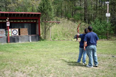 She Shoots
Women from throughout the region participated in the second annual "Women on Target" gun safety and training day held at the Fin, Fur and Feather Club in Mattapoisett on Sunday, May 18. (Photo by Robert Chiarito).
