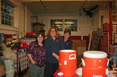 Mattapoisett Fire Department Ladies Auxiliary
Members of the Mattapoisett Fire Department Ladies Auxiliary helped with the Fire Station Open House on Thursday, October 13, 2011. Photo by Joan Hartnett-Barry.
