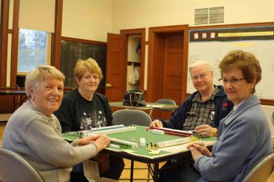 Majongg at Mattapoisett COA
A game of Majongg is enjoyed at the Mattapoisett Council on Aging on Wednesday, December 21, 2011. Photo by Joan Hartnett-Barry.
