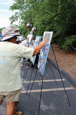 100th Birthday
Paul Brown, Mattapoisett resident and a World War II veteran, was celebrated on Friday, July 24 on his 100th birthday, by the Marine Corps League of New Bedford and a gathering of local supporters. Photos by Mick Colageo

