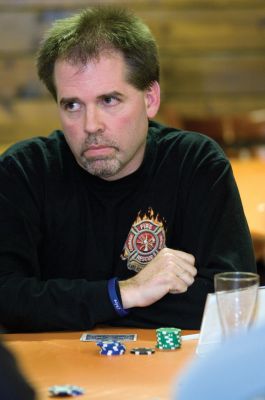Texas Hold em
Ed Martin III checks his cards and considers a move at the Chloe Harding Fund Texas Hold em Tournament on March 5, 2011. Sixty-four players came out to support Chloe. Mr. Martin finished in fourth place. Photo by Felix Perez.
