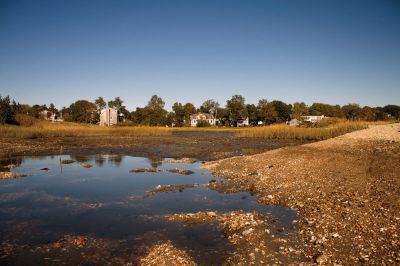 Eel Pond
The dredging of the east channel of Eel Pond in Mattapoisett is well underway.  The pond, which has been tide-controlled for decades, has not been completely drained in years.  In case you missed it, here’s what the channel looked like on Saturday, October 13, 2012. Photo by Eric Tripoli.

