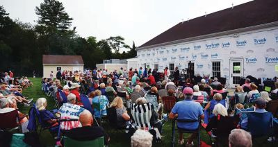 Elvis in Rochester
More than 400 people ventured out on the evening of Friday, August 28, to enjoy the music and catch a sighting of Elvis Presley, channeled by Robert Black and the Elvis Express Band. The performance was sponsored by Friends of the Rochester Senior Center, a nonprofit working with the town’s Council on Aging to improve the quality of life for older adults. Photos courtesy of Eric Poulin
