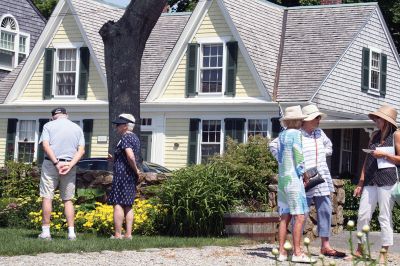 Mattapoisett Woman’s Club Garden Tour
The Mattapoisett Woman’s Club Garden Tour “Nature’s Treasures” held on June 30 was “Magnificent”, declared Ellen Flynn. Flynn said that the event brought in more than $6,000 - monies that are earmarked for their scholarship fund. She said visitors were awed by the gardens graciously opened for viewing from iconic harbor homes to those set in peaceful rural uplands along the Mattapoisett River Valley. To learn more about the Mattapoisett Woman’s Club visit www.mattapoisettwomansclub.org. Photos by Marilou Ne
