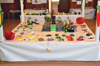 104 Years of the Grange
The members of the Rochester Grange kept a 104 year-old tradition alive for another year on Saturday, August 16, pulling off another successful Rochester Grange Fair. Participants entered their best vegetables, flowers, baked goods, and handicrafts, hoping to win first prize. Photos by Jean Perry 
