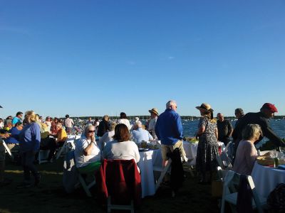Annual Mattapoisett Great Community Picnic
Thursday, August 4 was the first ever Annual Mattapoisett Great Community Picnic, co-sponsored by the Mattapoisett Land Trust and the Mattapoisett Historical Society. About 200 guests turned out to Munro Preserve for a fun evening of food, wine, and music. Photos by Andrea Ray 
