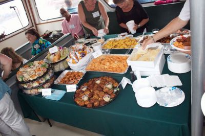 Habitat Cruise
A dozen local eateries donated food for the cruise. Photo by Eric Tripoli.
