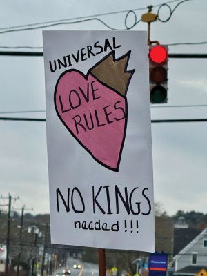 No ICE for Good Rally
No ICE for Good Rally was held on January 11 at Dunseith Gardens, up and down North Street and Route 6. Music and message gathered two-hundred plus for two hours plus. Photo by Jennifer Shepley
