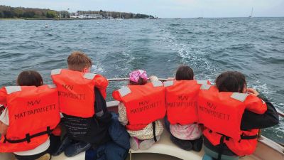 M/V Mattapoisett
Joanne Doherty shared this photo of her five grandkids who recently took the boat launch M/V Mattapoisett.
